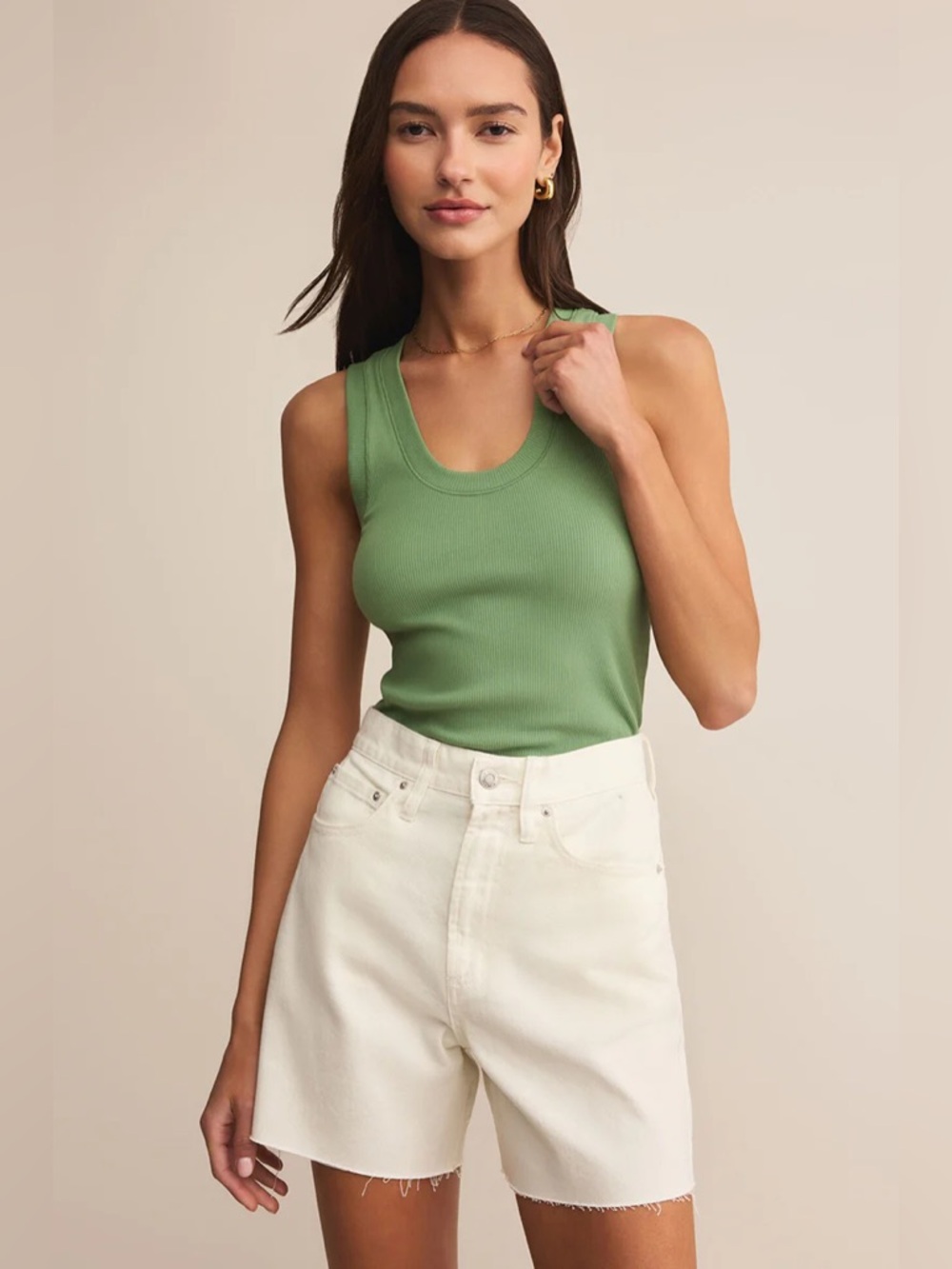 Z SUPPLY - SIRENA RIB TANK TOP IN LAWN